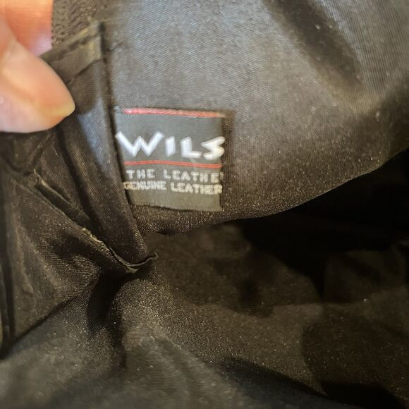 Wilson's Leather Pelle Studio Black Leather Medium Shoulder Backpack Butter Soft - Picture 12 of 15